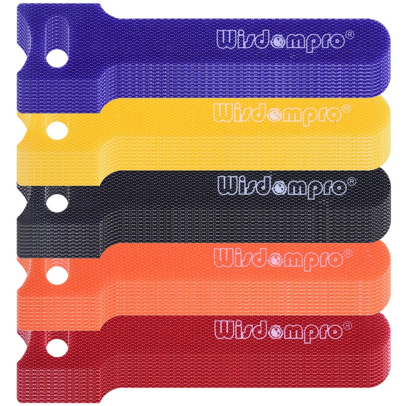 Wisdompro 50 Pack 4 Inches Hook and Loop Cable Ties, Self-gripping Fastening Cord Strap by Wisdompro - Reusable, Durable Functional Ties to Keep Your Home, Office, Workspace from Tangled Messes of Cords - Image 2